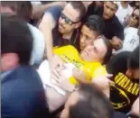  ??  ?? Bolsonaro: After the knife attack