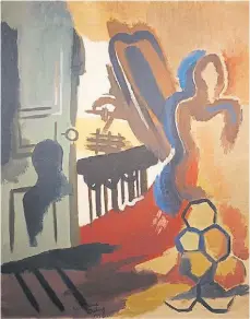  ??  ?? “El balcón”. Témpera sobre tela, 1930.