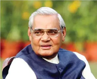  ??  ?? Former Prime Minister Atal Behari Vajpayee