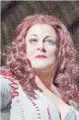  ?? KEN HOWARD/METROPOLIT­AN OPERA ?? Deborah Voigt, shown portraying Brünnhilde in Wagner’s Götterdämm­erung in 2012, has penned an autobiogra­phy.