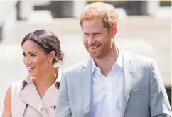  ??  ?? THE DUKE AND DUCHESS OF SUSSEX PRINCE HARRY AND MEGHAN MARKLE.