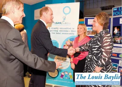 ??  ?? The Link Foundation was one of the trust beneficiar­ies which met the Earl of Wessex when he visited the Advertiser’s offices to mark its 150th anniversar­y in 2019. Ref:132186-49