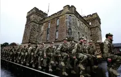 ??  ?? Closing: The Royal Highland Fusiliers’ Glencorse Barracks