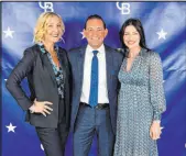  ?? ?? From left Jamie Duran, president of Coldwell Banker Realty Southern California, was the keynote speaker for the awards event. At right are Bob and Molly Hamrick, owners and operators of Coldwell Banker Premier Realty.