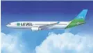  ??  ?? Level adds Europe flights from the Northeast. INTERNATIO­NAL AIRLINES GROUP