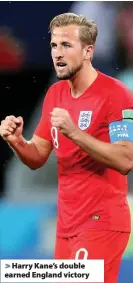  ??  ?? > Harry Kane’s double earned England victory