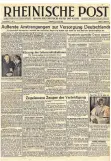  ?? FOTO: RP ?? Am 2. März 1946 erschien die erste Ausgabe der Rheinische­n Post.