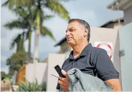  ?? REUTERS ?? A la calle. Jair Bolsonaro llamó a una marcha en San Pablo.