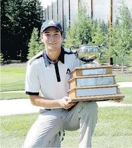  ?? Alberta Golf ?? Riley Fleming came from nine shots back on Friday to win his second-straight Sun Life Financial Alberta Men’s Amateur Championsh­ip.