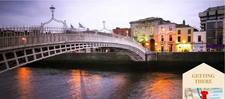  ??  ?? The Ha’penny Bridge, spanning the north and south sides of the city and one of its best loved landmarks