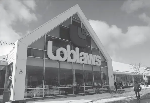  ?? RYAN REMIORZ PHOTO ?? Loblaws is one of many grocers now offering home delivery. Canadian Press/