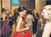  ?? Laura Morton / Special to The Chronicle ?? Komal Shah (left) talks with Natalia Urrutia and Jane Mudge at the San Francisco Ballet 2017 Opening Night Gala.