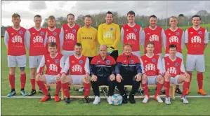  ?? 06_a18RedStar_TeamPhoto_ ?? Lochgilphe­ad Red Star AFC, league champions.