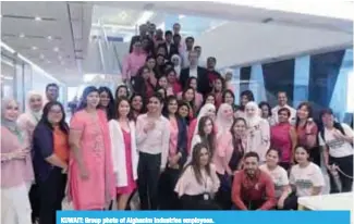 ??  ?? KUWAIT: Group photo of Alghanim Industries employees.