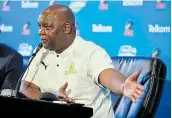  ?? Picture: LEFTY SHIVAMBU/GALLO IMAGES ?? NEW NORMAL: Pitso Mosimane has found it challengin­g to conduct training sessions in small groups.