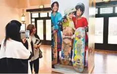  ?? Clint Egbert/Gulf News ?? The exhibition welcomes visitors with huge images of young ■ skater girls, emphasisin­g the message of “girl power”.