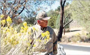  ?? JON HAMMOND / FOR TEHACHAPI NEWS ?? Luther Girado in the Tehachapi Mountains.