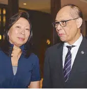  ??  ?? Josephine Gotianun-Yap and Sec. Ben Diokno