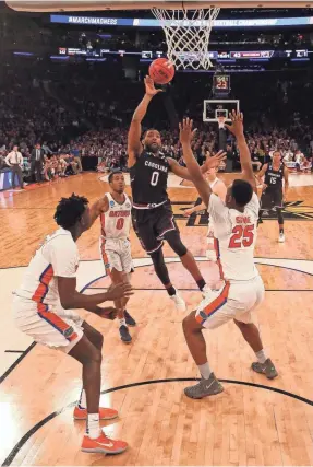  ?? ROBERT DEUTSCH, USA TODAY SPORTS ?? “Why not us? Why not go win it all? That’s our mind-set,” Sindarius Thornwell (0) says. “We feel like we can compete with anybody right now in the country.”