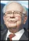  ??  ?? Warren Buffett