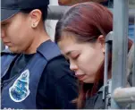  ?? AP, Reuters ?? Indonesian Siti Aishah and Vietnamese suspect Doan Thi Huong (right) leave a Sepang court after they were charged with the murder of Kim Jong-nam, in Malaysia on Wednesday.—