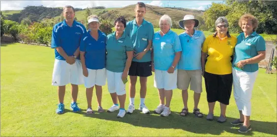  ?? PICTURE / SUPPLIED ?? The top placegette­rs at the final tournament of the Kaitaia Croquet Club’s 2018/19 season earlier this month.