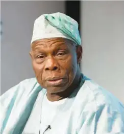  ??  ?? Former President Olusegun Obasanjo