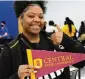  ?? MARSHALL GORBY / STAFF ?? Dunbar High School graduate Zaniyah Sanders and other incoming Central State students will have the benefit of a workplace training center.