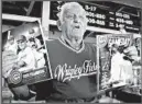  ?? NUCCIO DINUZZO/CHICAGO TRIBUNE 2015 ?? William Griffin, sells programs and scorecards before a game at Wrigley Field.