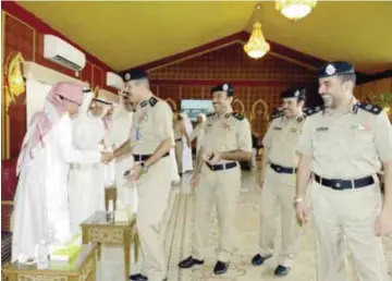  ??  ?? KUWAIT: Retired officers held their weekly meeting on Tuesday at the diwaniya of the Interior Ministry’s Retirees’ Care Department, in attendance of its director Major General Adeeb Suwaidan.