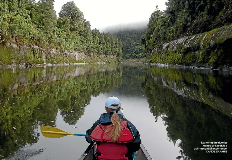  ??  ?? Exploring the river by canoe or kayak is a quintessen­tial experience. CANOE SAFARIS