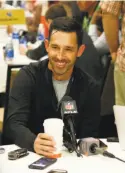  ?? Ross D. Franklin / Associated Press ?? Speaking at the coaches’ breakfast in Phoenix, 49ers head coach Kyle Shanahan said an offense that fits the skill set of quarterbac­k Colin Kaepernick “wasn’t necessaril­y the direction I wanted to go.”