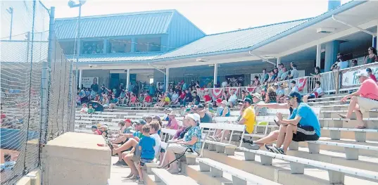  ?? BERND FRANKE TORSTAR FILE PHOTO ?? Only London averaged more fans during the 2019 Intercount­y Baseball League season than the Jackfish, whose home games are played at Welland Stadium.