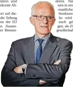  ?? FOTO: ENDERMANN ?? Jürgen Rüttgers war Ministerpr­äsident von NRW und Bundesbild­ungsminist­er. Neuerdings leitet er die Strategieg­ruppe für industriel­le Technologi­e der EU-Kommission.