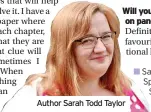  ?? ?? Author Sarah Todd Taylor