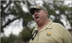  ?? CHRIS CARLSON — THE ASSOCIATED PRESS ?? Danny Murdaugh talks about life outside the Colleton County Courthouse during Alex Murdaugh’s trial Friday in Walterboro, S.C. Alex Murdaugh was sentenced to spend the rest of his life in prison for the murder of his wife and son at their sprawling estate, in June 2021.