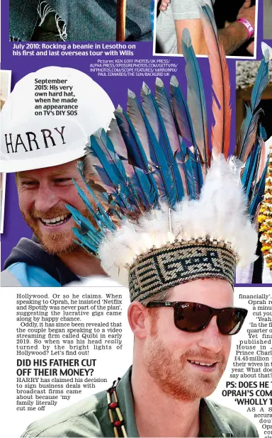  ??  ?? September 2015: His very own hard hat, when he made an appearance on TV’s DIY SOS
Pictures: KEN GOFF PHOTOS/UK PRESS/ ALPHA PRESS/XPOSUREPHO­TOS.COM/GETTY/PA/ INFPHOTOS.COM/SCOPE FEATURES/ MIRRORPIX/ PAUL EDWARDS/THE SUN/BACKGRID UK