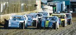  ?? CONTRIBUTE­D ?? Drivers take to the track during IMCA Modified action on opening night of the 10th Pettit Shootout at Ocean Speedway on Friday.