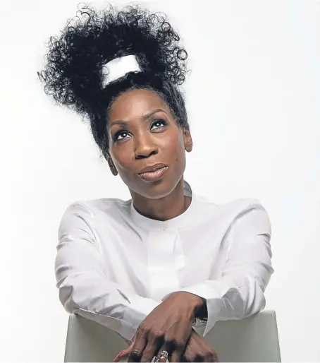  ??  ?? Singer Heather Small, who is looking forward to showing the crowd a good time at Perth Concert Hall.