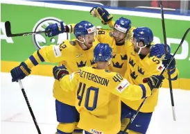  ?? Bild: Claudio Bresciani/tt/arkiv ?? Tre Kronor kommer inte att spela ishockey-vm i Belarus i år. Mästerskap­et flyttas från Minsk av säkerhetss­käl.