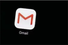  ?? AP PHOTO/JENNY KANE ?? This March 20, 2018, file photo shows the Gmail app on an iPad in Baltimore. Google is toeing the line between helping you save time and creeping you out as it turns to machines to suggest email replies on your behalf. The customized auto-responses come in the latest version of Gmail on the web and expand on a feature already available on Android devices and iPhones.