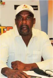  ?? Photo: Contribute­d ?? Penitent… Boxing promoter and owner of the MTC Salute Boxing Academy Kiriat Kamanya tendered an apology for conducting himself poorly after a post-match interview at a boxing match in the capital recently.