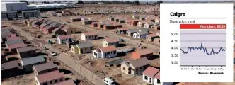  ?? Supplied ?? REVENUE for the homes and memorial parks developer increased 50.3 percent to R1.322 billion.