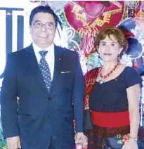  ??  ?? Mexican Ambassador Gerardo Lozano Arredondo and wife Mariza Arciniega Aguirre.