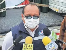  ??  ?? | Dr. Percy Huancapaza, jefe de la Red de Salud Ilo. |