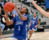  ?? Jim Franco / Times Union ?? Albany junior Lyanna Weeden scored a game-high 16 points in a win against Columbia on Wednesday.