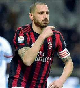  ??  ?? Rigenerato Leonardo Bonucci, 30, primo anno al Milan (Ipp)