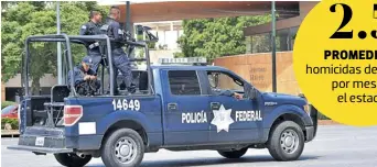  ??  ?? Álvar Cabeza de Vaca destaca la presencia de la Policía Federal en el estado.