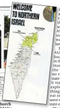  ??  ?? The latest page in the ad skirmishes. Circled is an image of the Church of the Holy Sepulchre, while below there are details about the Old City