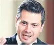  ??  ?? AUTORIDAD. Enrique Peña Nieto, presidente de México.